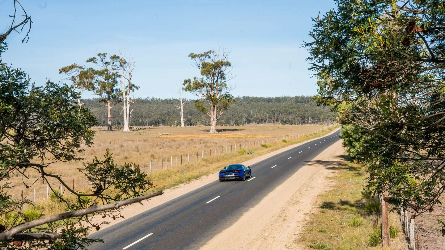 A McLaren leads the way from Adelaide to Melbourne