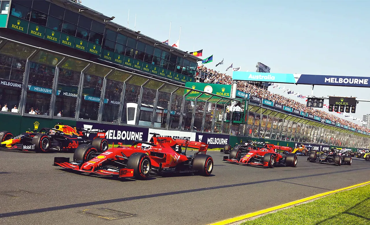 F1 Australian Grand Prix underway at Albert Park Circuit in Melbourne