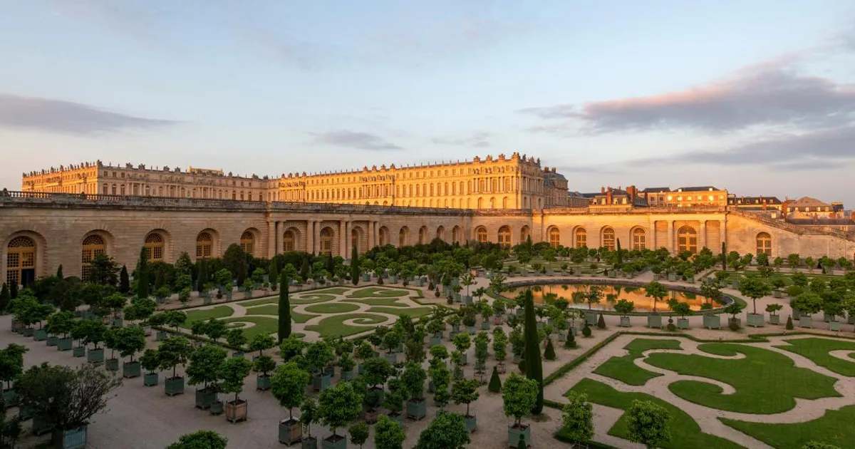 Château de Versailles and its enormous grounds in Paris.
