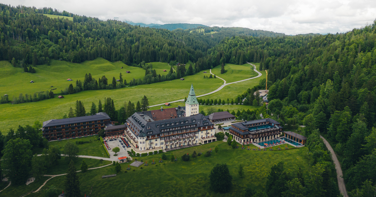 A majestic luxury resort in the forests of Germany