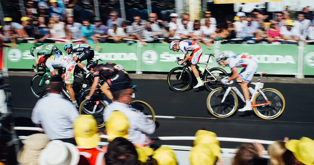 Watch the riders come through on the Tour de France