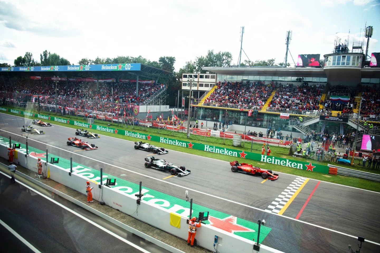 Enjoy the start finish and best views of the race from the F1 Paddock Club and Champions Club