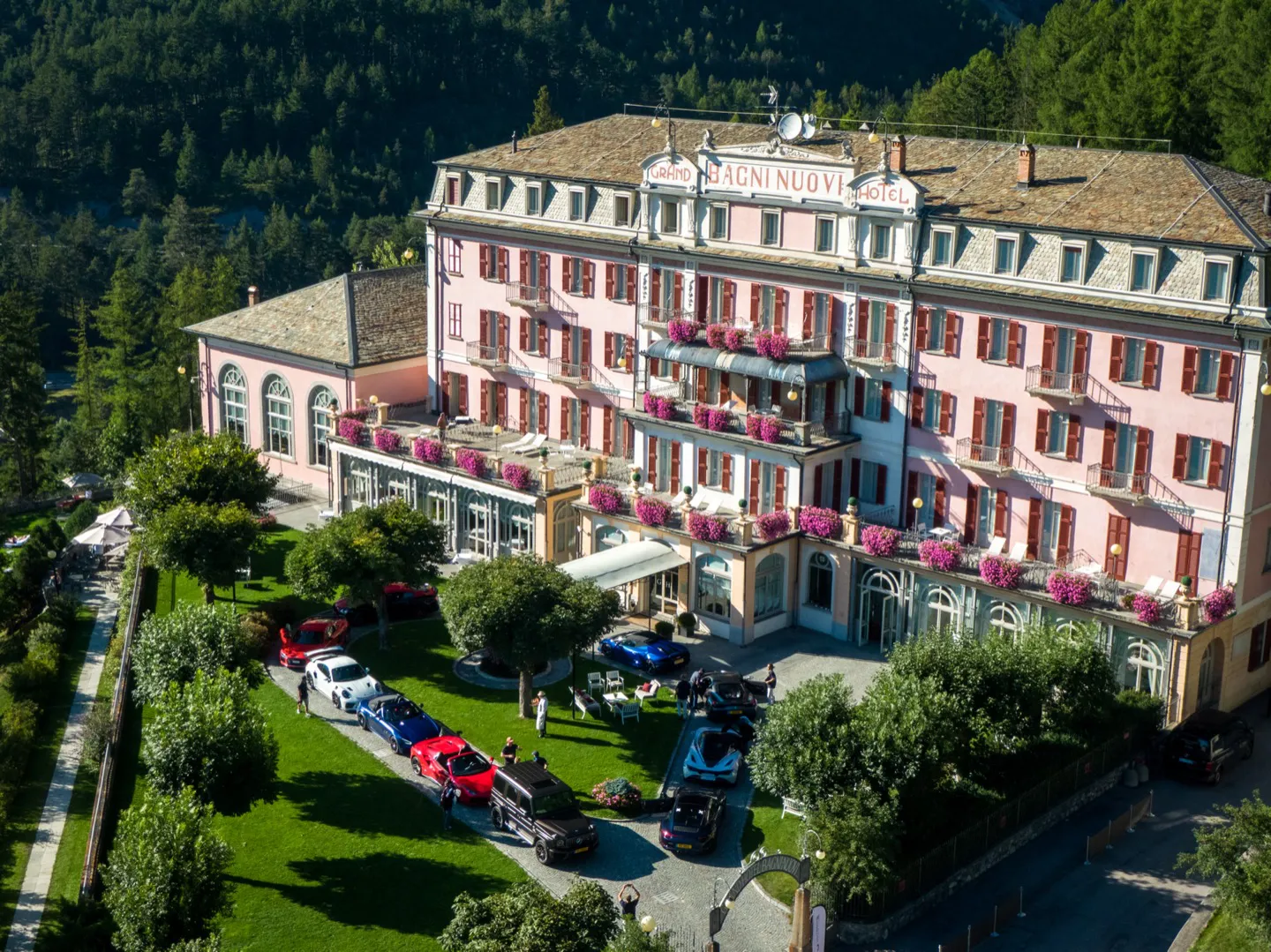 Stay in grand historic five-star hotels like Bagni Nuovi on a luxury holiday in Italy