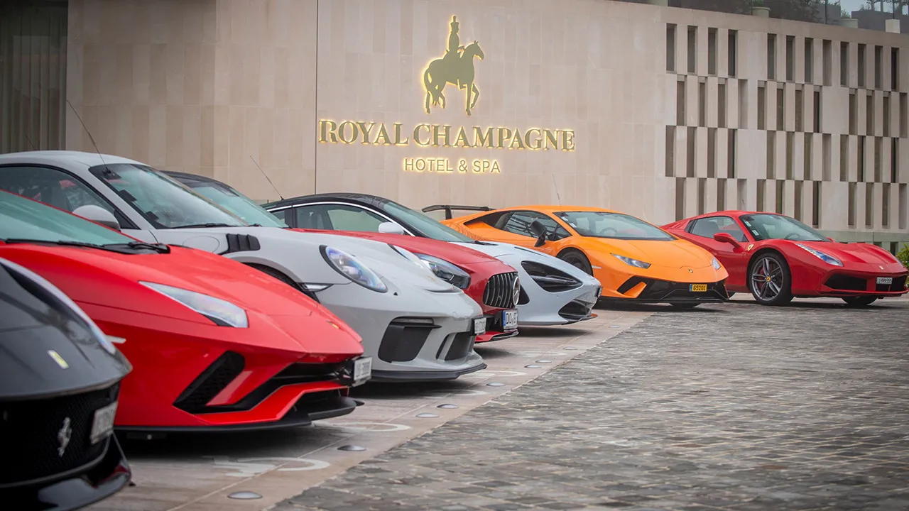 Choose a supercar from our fleet to explore the French region