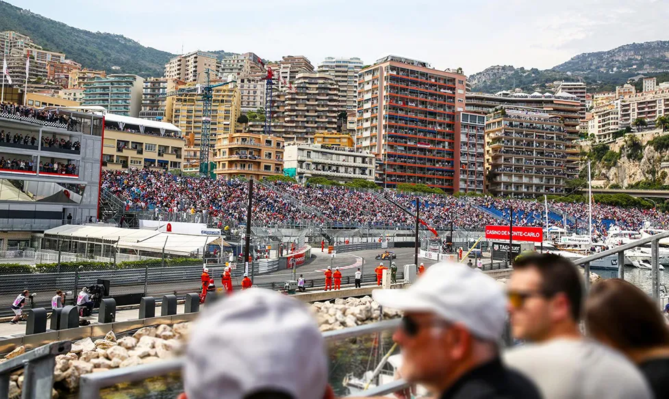 Ultimate Driving Tours' guests watching the F1 race in Monaco