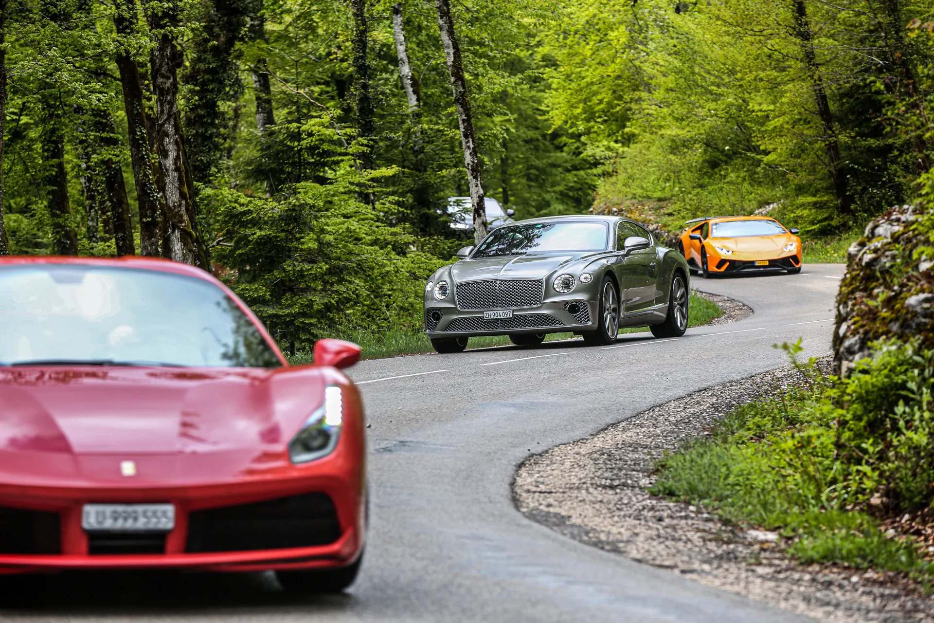 Ferrari, Bentley and Lamborghini on a driving tour through Bavaria, Salzburg and Tyrol