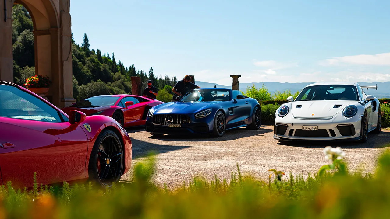 Choose a luxury supercar for a self-guided drive of Tuscany