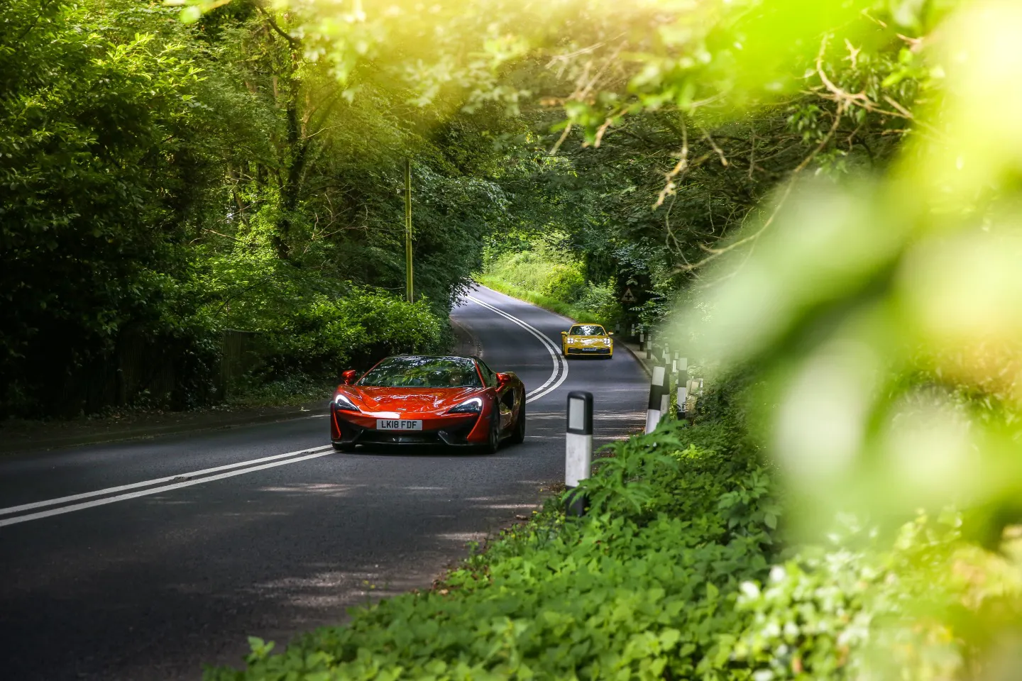 McLaren on a supercar driving holiday in England