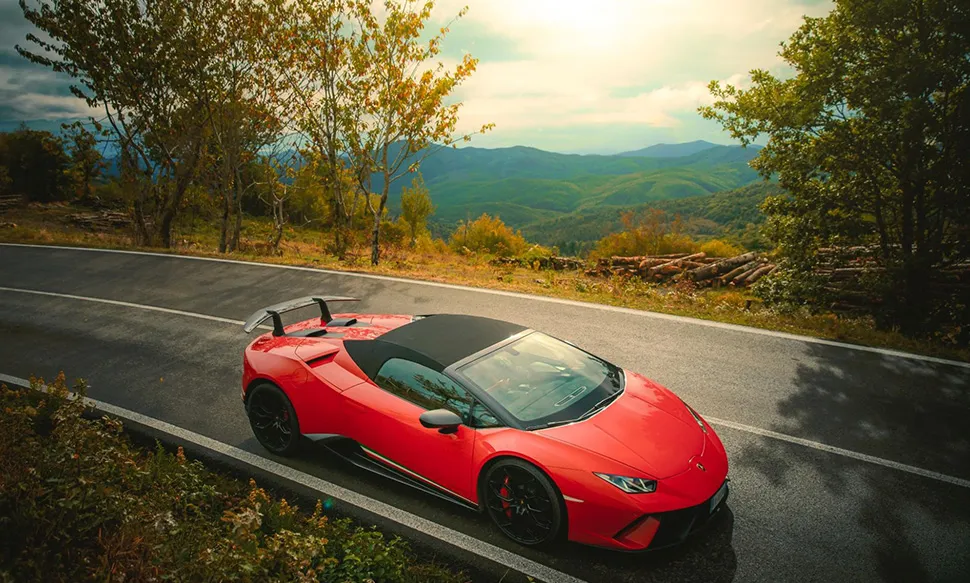 Ferrari on Italian Roads