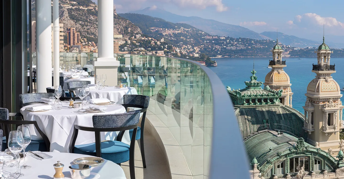 Enjoy a fine dining dinner a La Vistamar in Monte Carlo overlooking Port Hercule